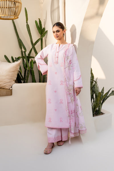 3 Piece - Embroidered Lawn Suit - Afshan